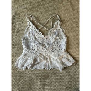 Cute White Ami shirt size Large